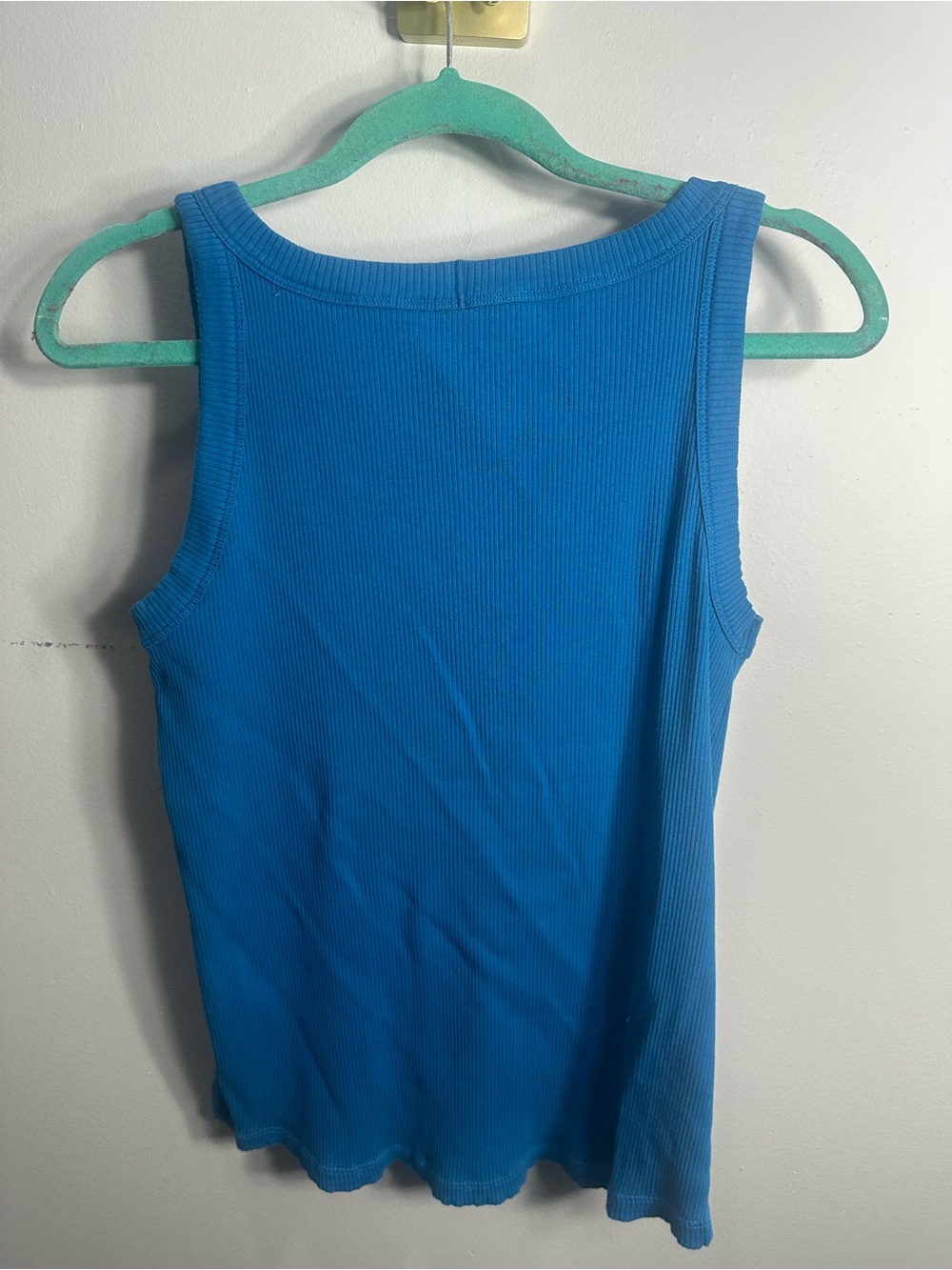 Universal Standard Bright Blue Ribbed Tank - Picture 4 of 5